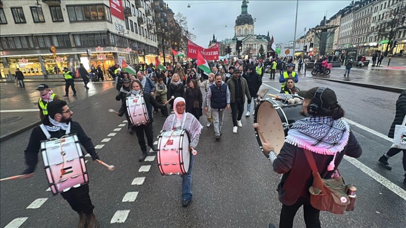 Protestuesit mblidhen në Stokholm kundër veprimeve të Izraelit në Gaza