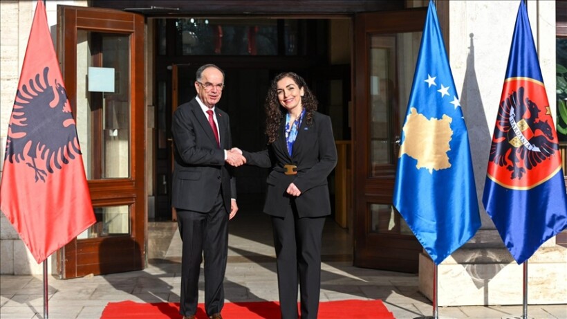 Presidentja Osmani priti në takim presidentin e Shqipërisë, Bajram Begaj