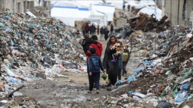 Gaza, Palestina, mbeturina. Foto: AA