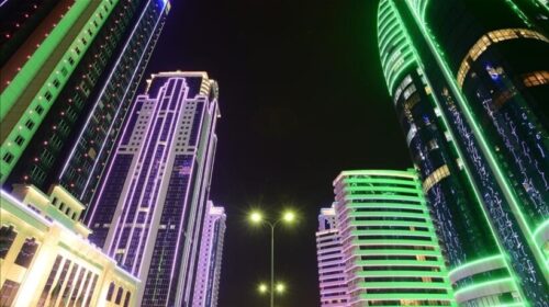 Ukraina godet një rrokaqiell në Grozny të Çeçenisë