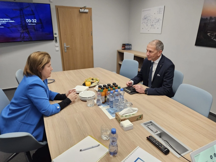 Bozhinovska në Pragë: Sistemi elektroenergjetik vendor po harmonizohet me standardet operative evropiane