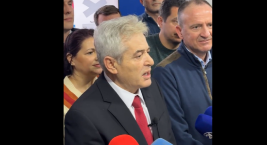 Ali Ahmeti deklarohet pas përfundimit të zgjedhjeve në Gostivar dhe Vrapçishtë