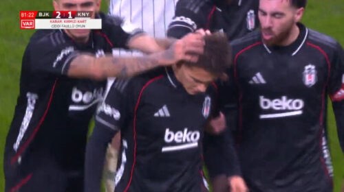 (VIDEO) Debutim i çmendur i Asllanit te Beşiktaş: Asist dhe karton i kuq në 5 minuta