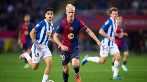 Dy gola të vonshëm, Barcelona fiton derbin lokal ndaj Espanyolit