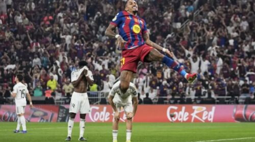 Barcelona fiton Superkupën e Spanjës, Raphinha gjunjëzon Realin me dy gola