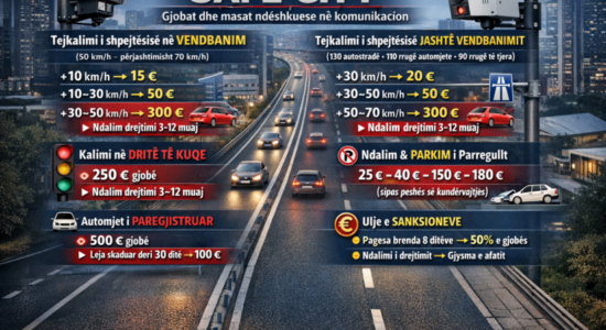 (VIDEO) Projekti “Safe City”, MPB publikon çmimoren: Dënimet nga 15 deri në 500 euro