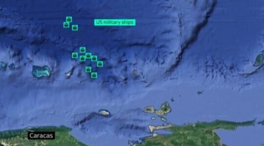 Publikohen imazhet satelitore të 3 janarit, 11 anije ushtarake amerikane në brigjet e Venezuelës gjatë rrëmbimit të Maduros