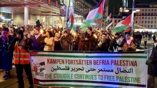 Suedi, anulohen festimet e vitit të ri dhe mbahet protestë në mbështetje të Palestinës