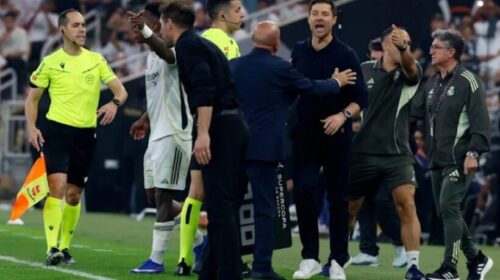 Xabi Alonso del në mbrojtje të Viniciusit, ‘godet’ Simeonen pas përplasjes verbale me brazilianin