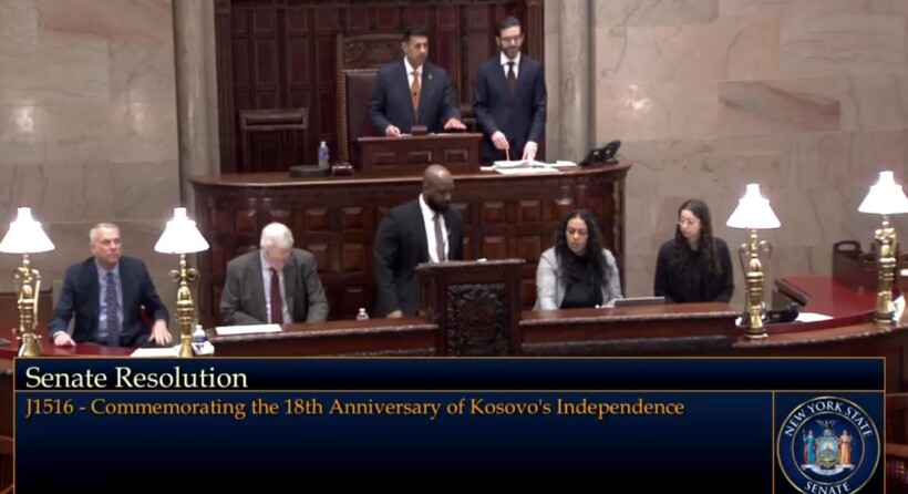 SHBA, Senati i Nju-Jorkut përkujton 18-vjetorin e pavarësisë së Kosovës