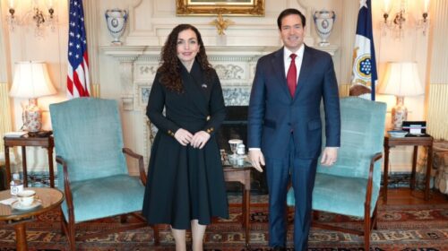 Osmani takohet  me sekretarin Rubio, diskutohet anëtarësimi  i Kosovës në NATO