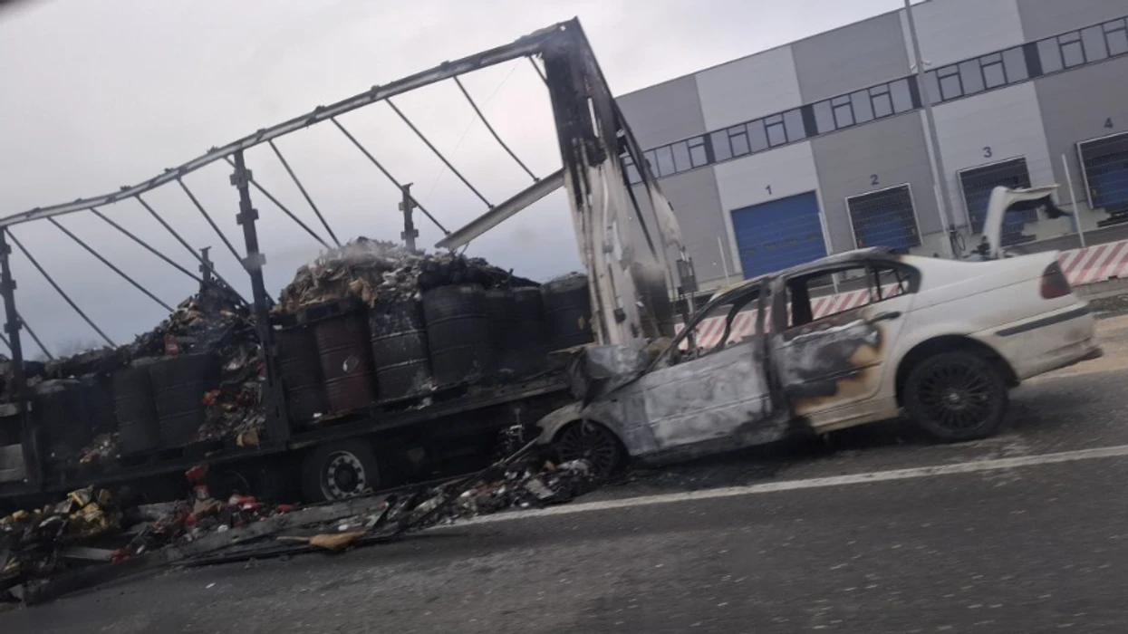 Aksident i rëndë me zjarr në hyrje të Shkupit, bllokohet autostrada