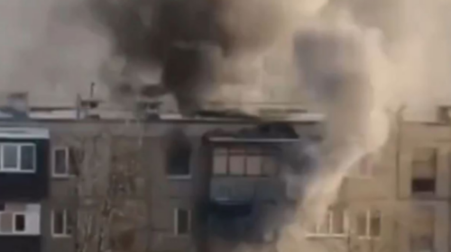 Rusët sulmojnë me dronë iranian Kharkivin, digjet një pallat banimi