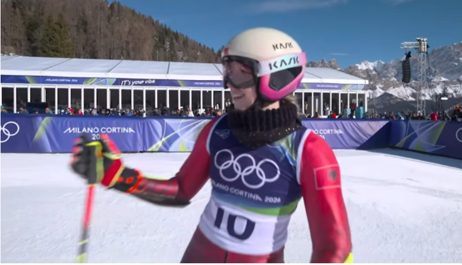 Milano Cortina 2026/ Shkëlqen Lara Colturi, e 4-ta në zbritjen e parë në slalomin gjigant, kualifikohet edhe Semire Dauti