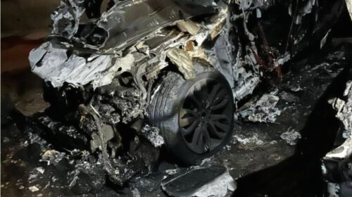 Digjet gjatë natës në Maqedoni vetura Range Rover i një inspektori policie