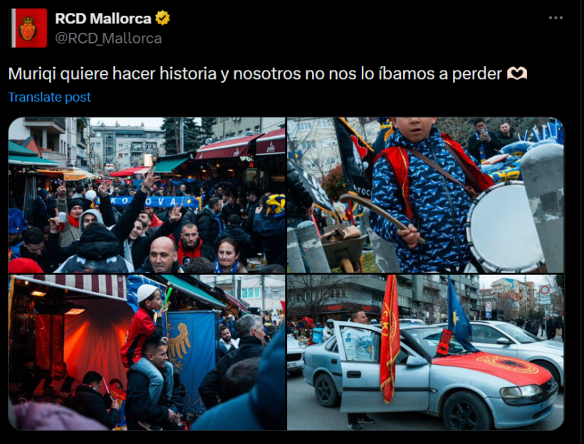 Mallorca në përkrahje të yllit të saj  Muriqi do të shkruajë historinë  dhe ne s do ta humbim këtë rast