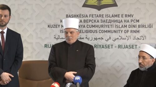(VIDEO) Kryetari i Dijanetit turk në Shkup, Xhamia e Madhe simbol i bashkëpunimit RMV-Turqi