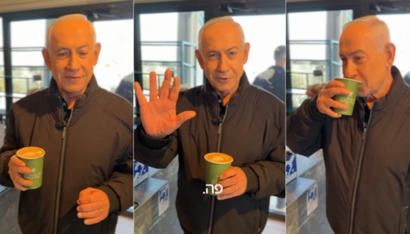 Publikohet një video e Netanjahut, thotë se po vdes për një kafe!