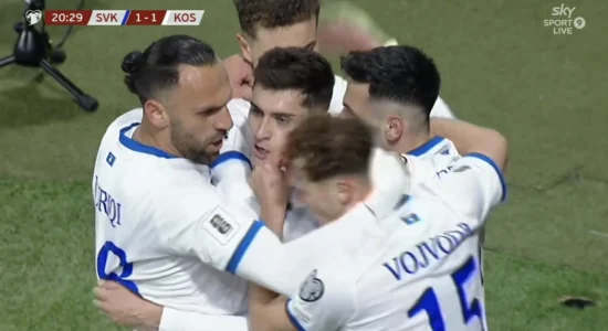 Supergol nga Veldin Hoxha, Kosova rikthehet në lojë ndaj Sllovakisë