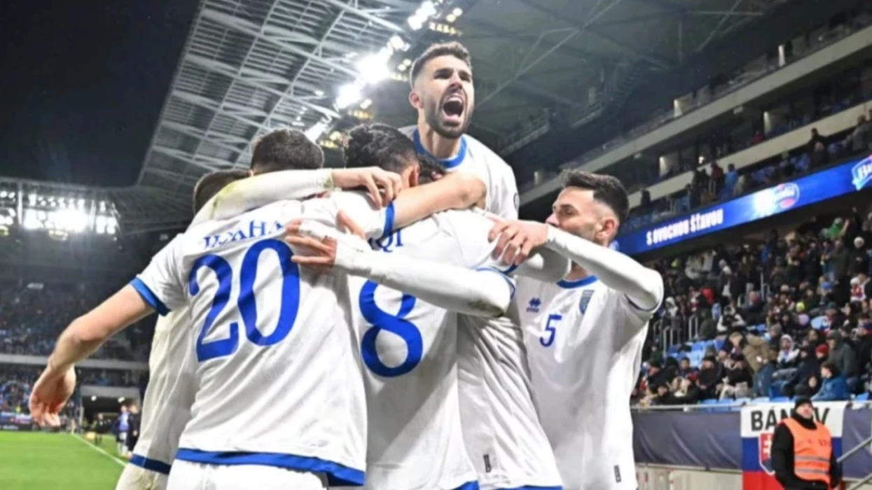 Florent Muslija shënon gol spektakolar nga gjuajtja e dënimit për epërsinë e Kosovës 3-2