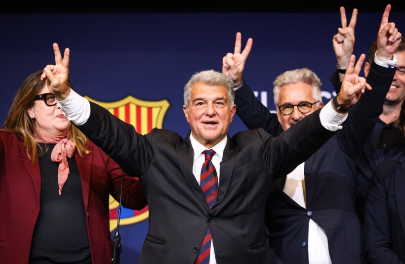 Laporta rizgjidhet president i Barçës  triumf absolut  konfirmohet edhe Flick
