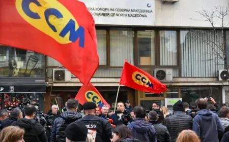 Sindikatat protestojnë, kërkojnë pagë minimale 600 euro