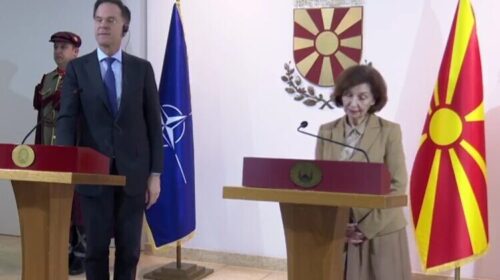 Rutte: NATO i mbron të gjithë aleatët e vet, llogarisim në Maqedoninë e Veriut