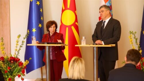 Siljanovska-Davkova pas takimit me homologun kroat: Nuk ka vend për standarde të dyfishta në procesin eurointegrues
