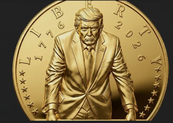 Miratohet monedha prej ari me imazhin e Trump, shpërthejnë kritikat në SHBA