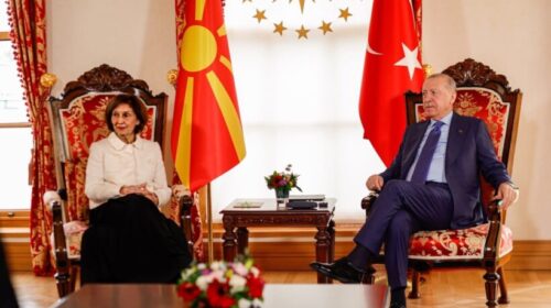Gordana Siljanovska-Davkova u takua me presidentin turk, Erdogan