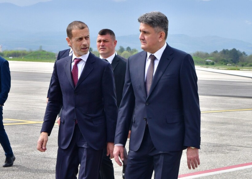 Kreu i UEFA-së, Çeferin në Shkup, takim me Mickoskin dhe Omeragiq