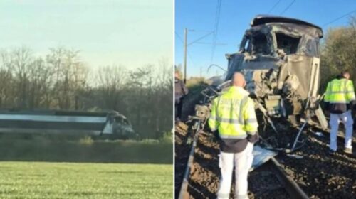 Një i vdekur dhe 27 të lënduar pasi një tren i shpejtë u përplas me një kamion në Francë