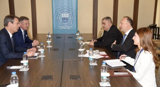 Forcimi i bashkëpunimit parlamentar: Gashi takohet me kryetarin e Senatit të Mbretërisë së Belgjikës dhe nënkryetarin e Kuvendit të Ukrainës