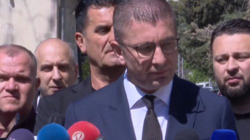 Mickoski: Funksionarë të lartë opozitarë politizuan protestën e studentëve, informuam NATO-n dhe BE-në për tentim destabilizimi