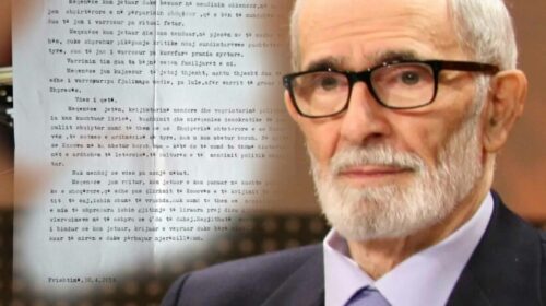 Nipi publikon amanetin e fundit të Rexhep Qosjes: Jam kujdesur të jetoj thjesht, ashtu dua të jem edhe i varrosur