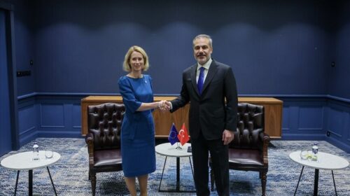 Kryediplomati turk Fidan dhe shefja e BE-së Kallas diskutuan armëpushimin SHBA-Iran