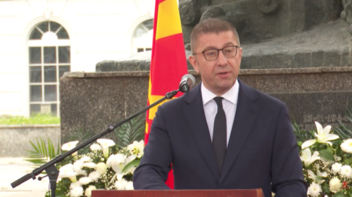 (VIDEO) Mickoski: Të ardhmen e kemi në Europë, por jo të lëshojmë pe