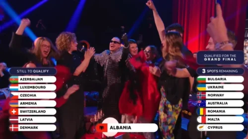 Shqipëria kualifikohet në finalen e ‘Eurovision 2026’ në Vjenë