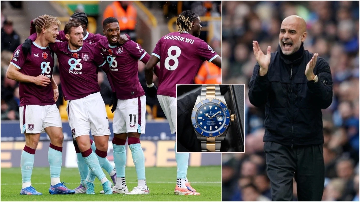 Guardiola u premton lojtarëve të Burnleyt nga një orë Rolex nëse ata ndalin Arsenalin