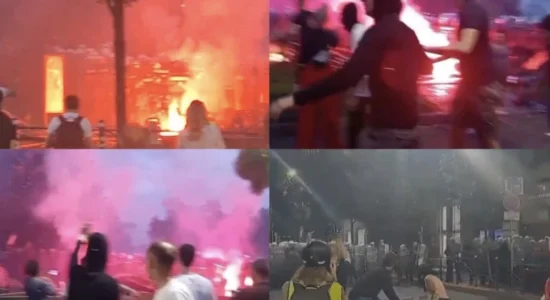 Tubimi në Serbi! Përplasje të dhunshme mes protestuesve dhe policëve, rrugët e Beogradit për disa orë në kaos