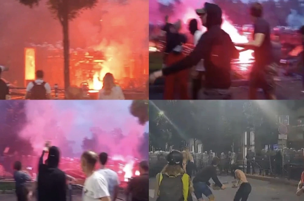 Tubimi në Serbi! Përplasje të dhunshme mes protestuesve dhe policëve, rrugët e Beogradit për disa orë në kaos