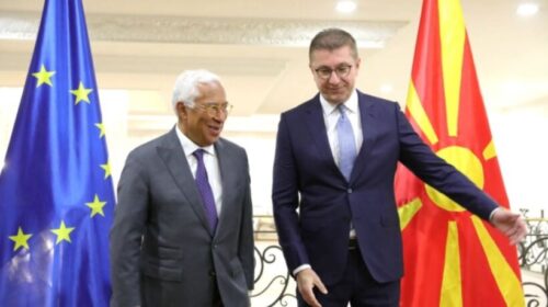(VIDEO) Presidenti i Këshillit Evropian nuk do t’ia ndryshojë mendjen Mickoskit