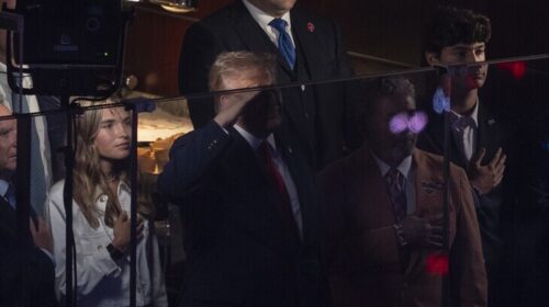 Trump pritet me vërshëllima masive teksa merrte pjesë në ndeshjen e finales së NBA-së