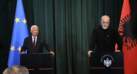 Costa në konferencën me kryeministrin Rama: Zgjerimi i BE-së është një domosdoshmëri gjeostrategjike për Evropën