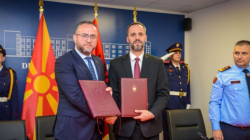 Kalimi “One Stop” mes Maqedonisë dhe Shqipërisë, Toshkovski dhe Lamallari nënshkruan marrëveshje për kufirin në Blatë
