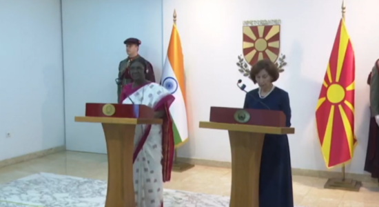 (VIDEO) Presidentja e Indisë vizitë dyditëshe në Maqedoninë e Veriut