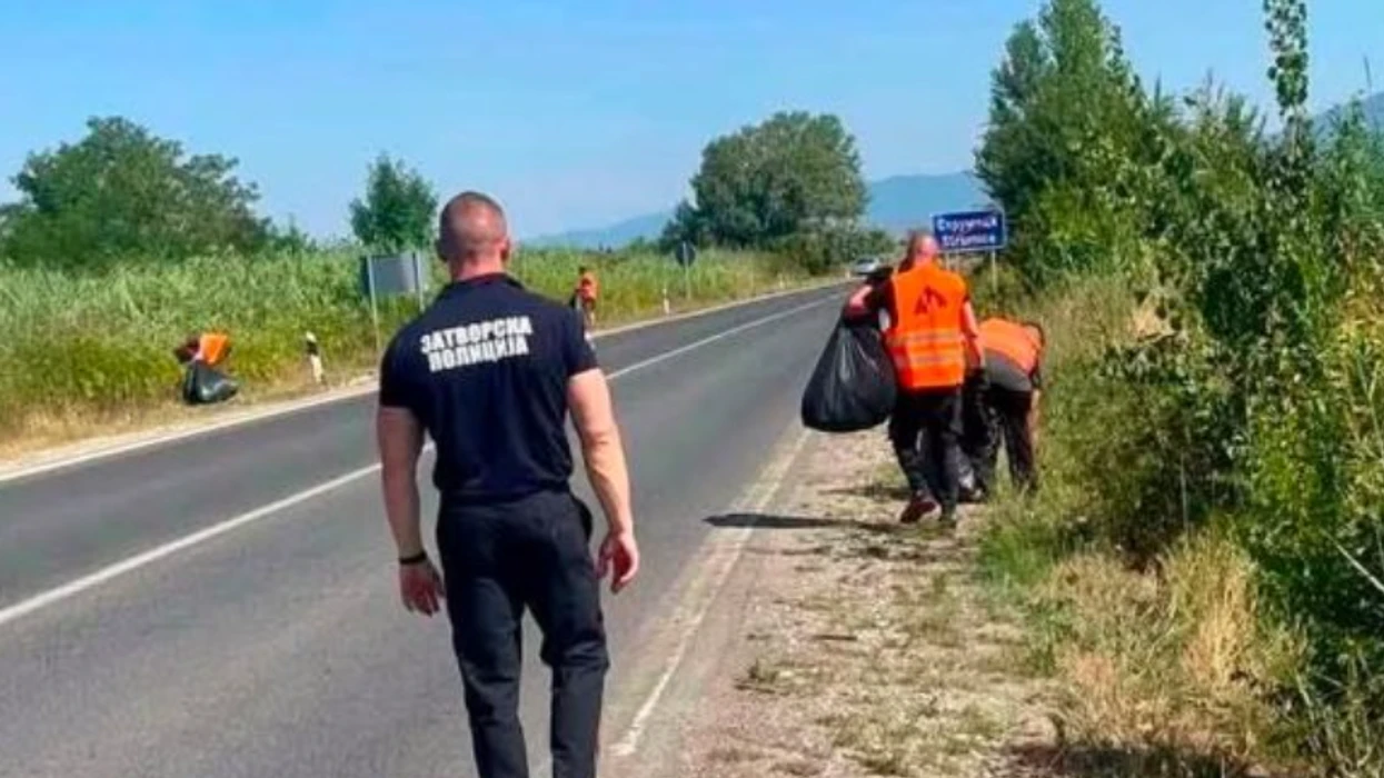Të burgosurit në Maqedoni për një javë do të angazhohen në pastrimin e rrugëve magjistrale dhe rajonale