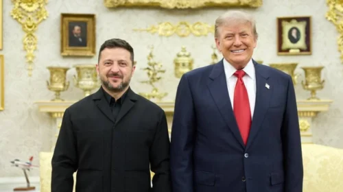 Zelenskyy takohet me Trumpin në Shtëpinë e Bardhë