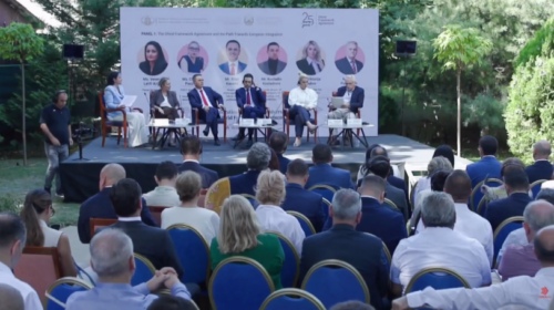 (VIDEO) Panel për 25 vjetorin e Marrëveshjes së Ohrit, “MO-ja të shihet jo vetëm si dokument, por si një proces i vazhdueshëm”