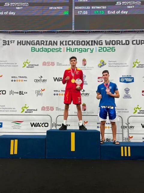 Kupa Botërore e Kikboksit në Budapest: Turker Ismail përsëri fiton medalje të artë